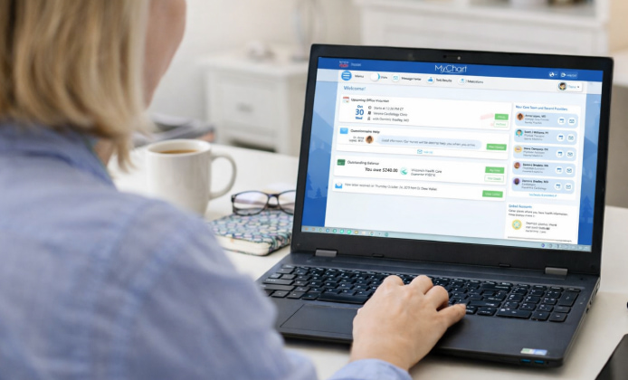MyChart for Laptop: Secure Messaging and Health Record Access